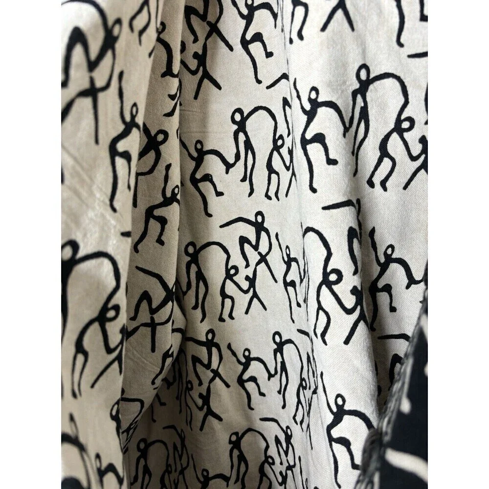 VTG Sam Hilu Art to Wear Jacket Reversible Tribal Button Up Women’s Size L/XL